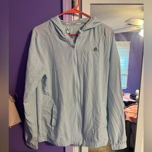 Adidas Light blue golf windbreaker